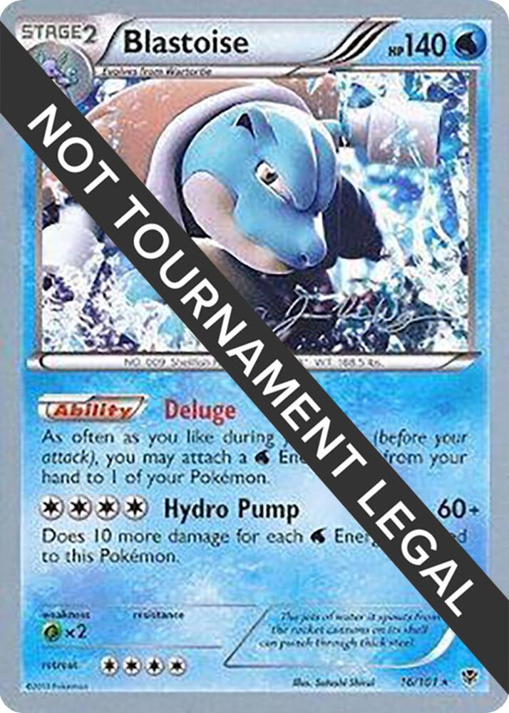 Blastoise - 2015 (Jacob Van Wagner) 16/101 Rare World Championship Decks Pokémon card