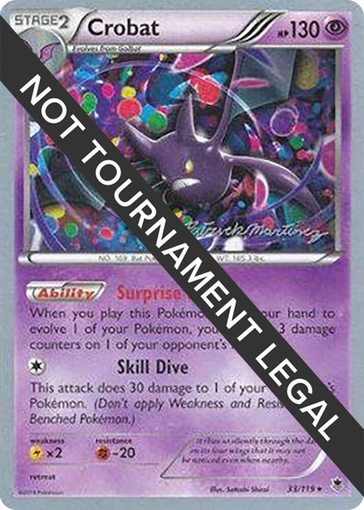 Crobat - 2015 (Patrick Martinez) 33/119 Rare World Championship Decks Pokémon card