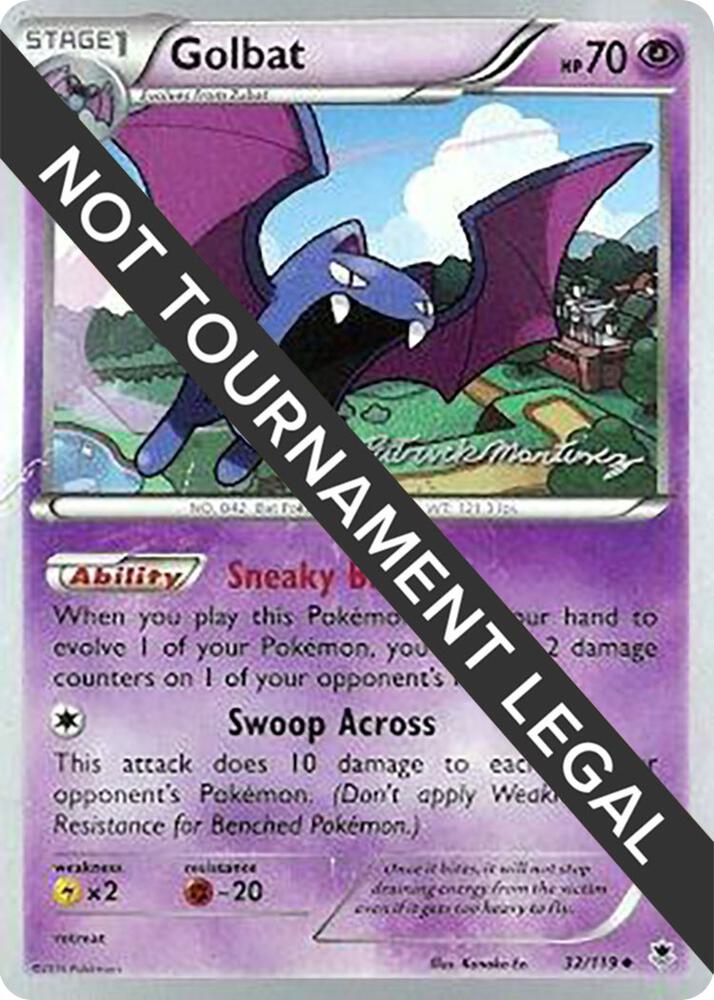 Golbat - 2015 (Patrick Martinez) 32/119 Uncommon World Championship Decks Pokémon card