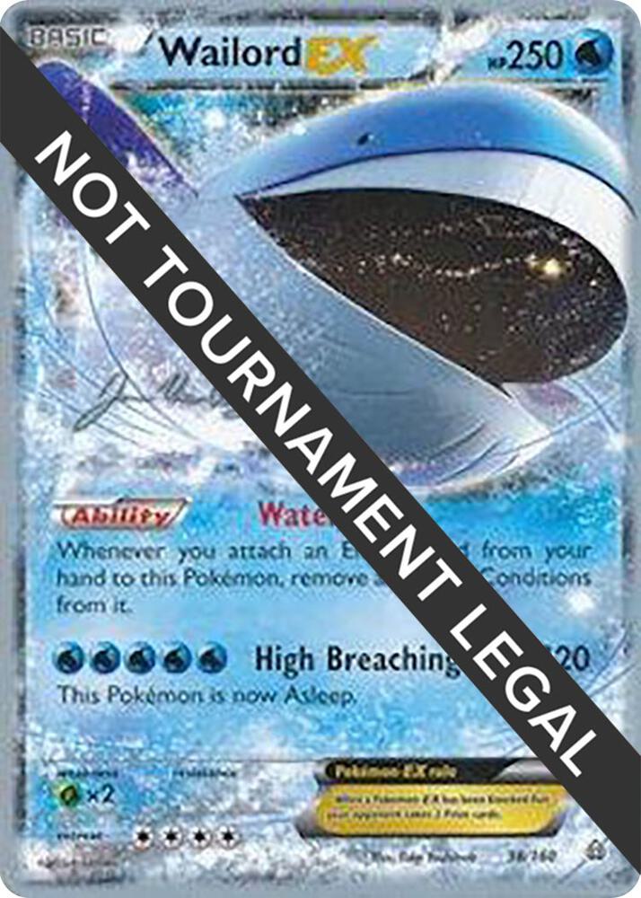 Wailord EX - 2015 (Jacob Van Wagner) - 38/160 Ultra Rare World Championship Decks