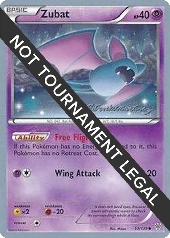 Zubat - 2015 (Patrick Martinez) 53/135 Common World Championship Decks Pokémon card