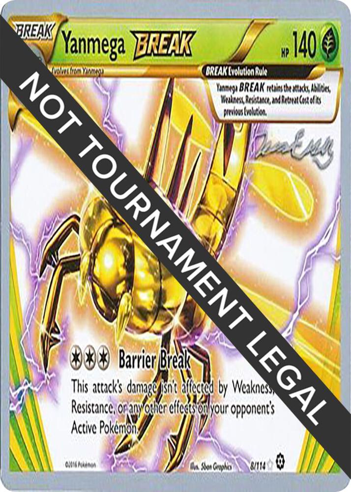 Yanmega BREAK - 2016 (Jesper Eriksen) - 8/114 Rare BREAK World Championship Decks