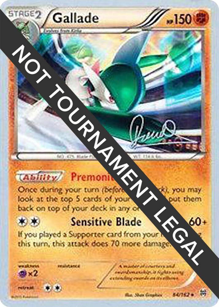 Gallade - 2017 (Diego Cassiraga) - 84/162 Rare World Championship Decks