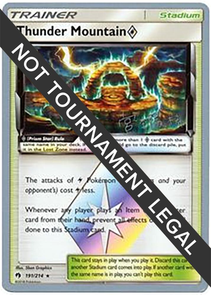 Thunder Mountain Prism Star - 2019 (Haruki Miyamoto) 191/214 Prism Rare World Championship Decks Pokémon card