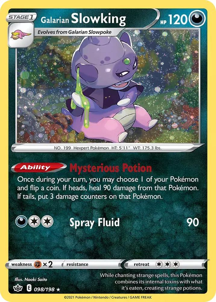 Galarian Slowking (Cosmos Holo) - 098/198 Holo Rare Miscellaneous Cards & Products