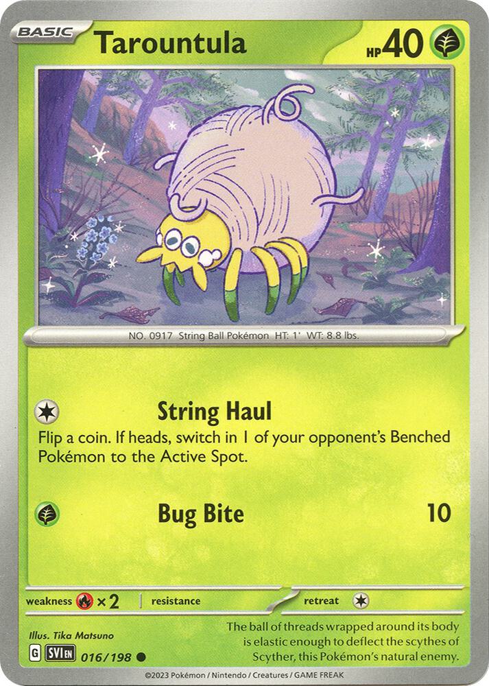 Tarountula - 016/198 016/198 Common Scarlet & Violet Base Set Pokémon card