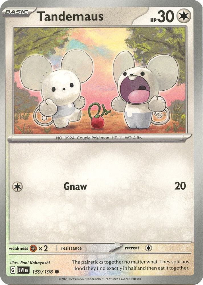 Tandemaus - 159/198 159/198 Common Scarlet & Violet Base Set Pokémon card