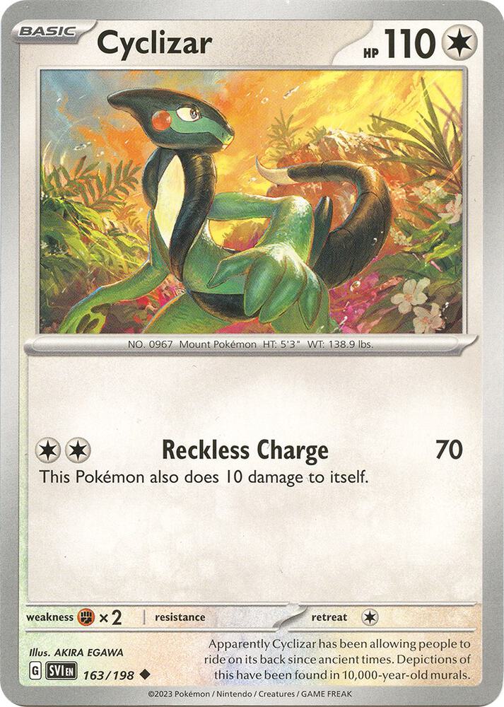 Cyclizar - 163/198 Uncommon SV01: Scarlet & Violet Base Set