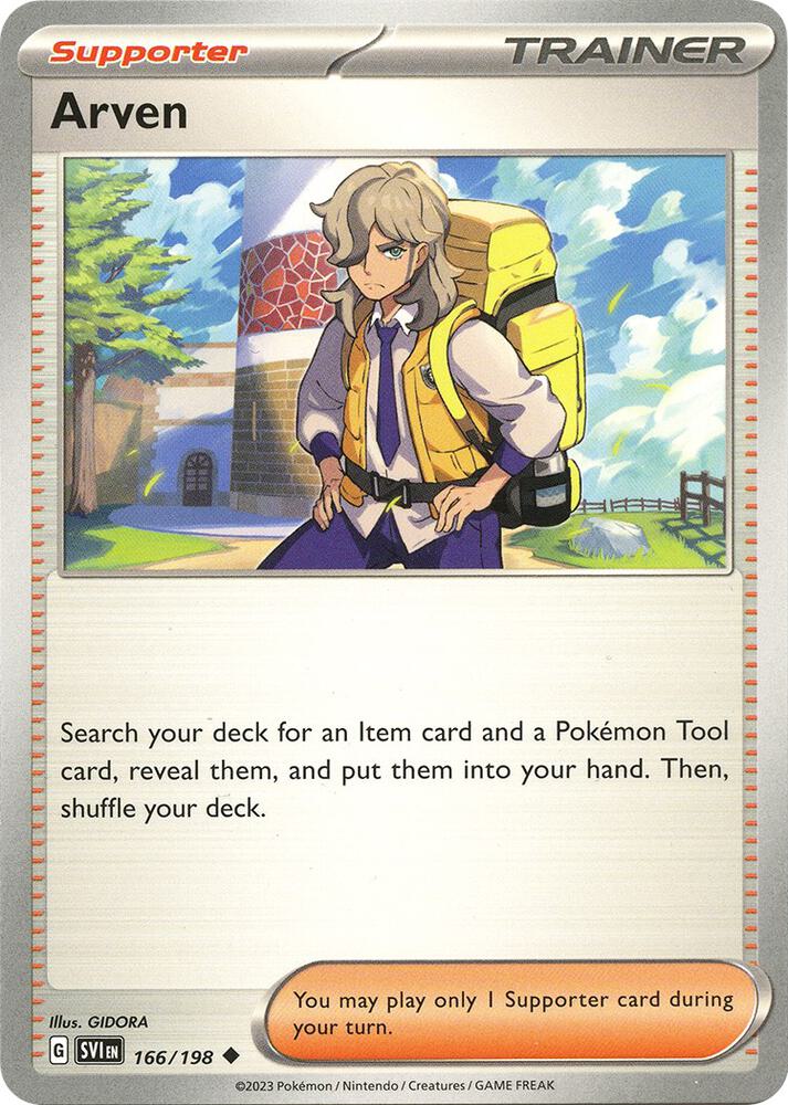 Arven - 166/198 Uncommon SV01: Scarlet & Violet Base Set