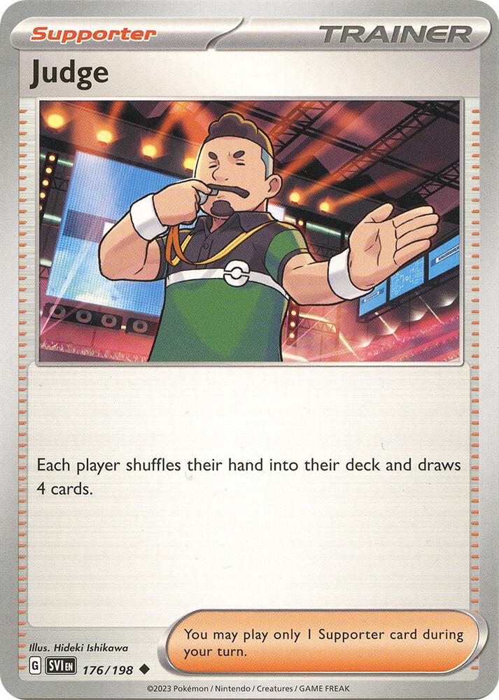 Judge 176/198 Uncommon Scarlet & Violet Base Set Pokémon card