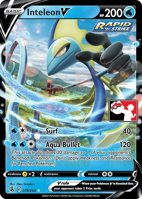 Inteleon V - 078/264 078/264 Ultra Rare Prize Pack Series Cards Pokémon card