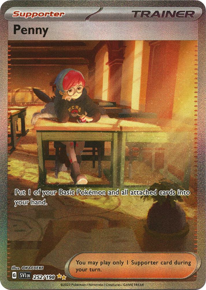 Penny - 252/198 252/198 Special Illustration Rare Scarlet & Violet Base Set Pokémon card