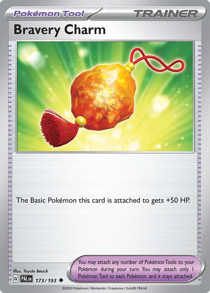Bravery Charm - 173/193 Uncommon SV02: Paldea Evolved