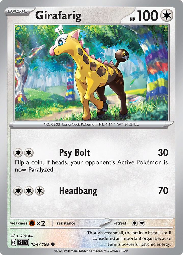 Girafarig - 154/193 Common SV02: Paldea Evolved