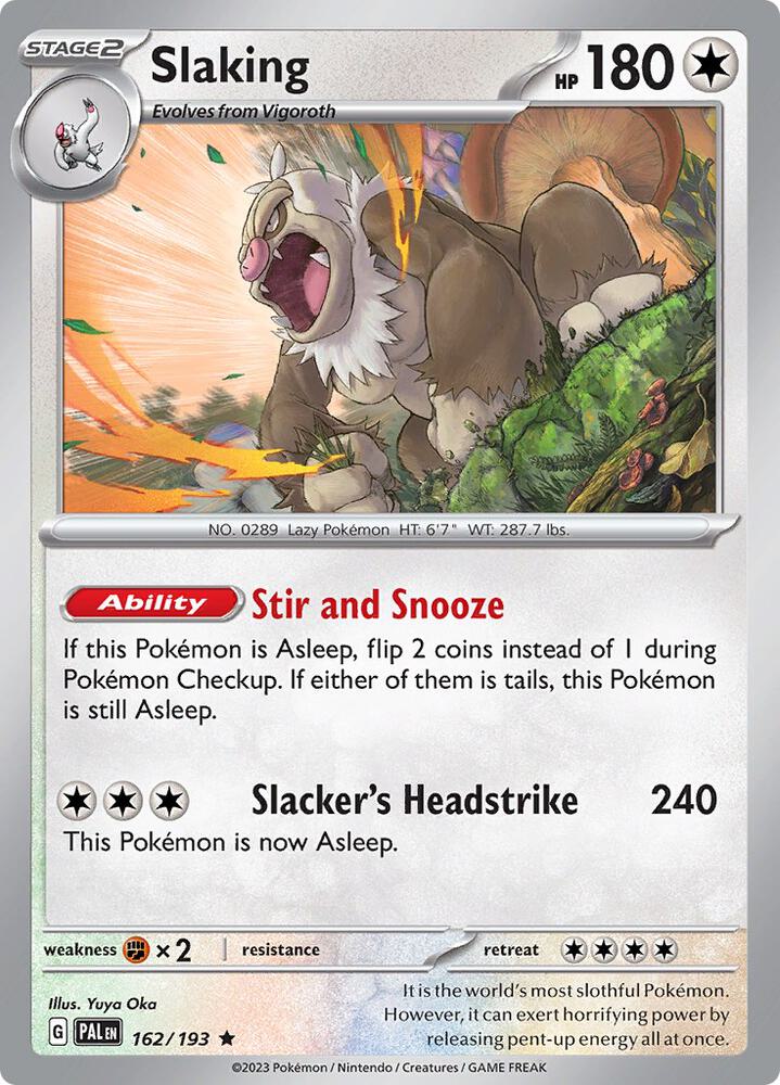 Slaking - 162/193 Rare SV02: Paldea Evolved