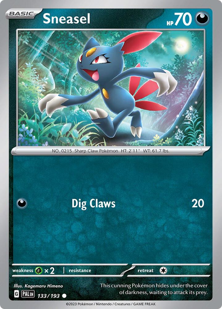 Sneasel - 133/193 Common SV02: Paldea Evolved
