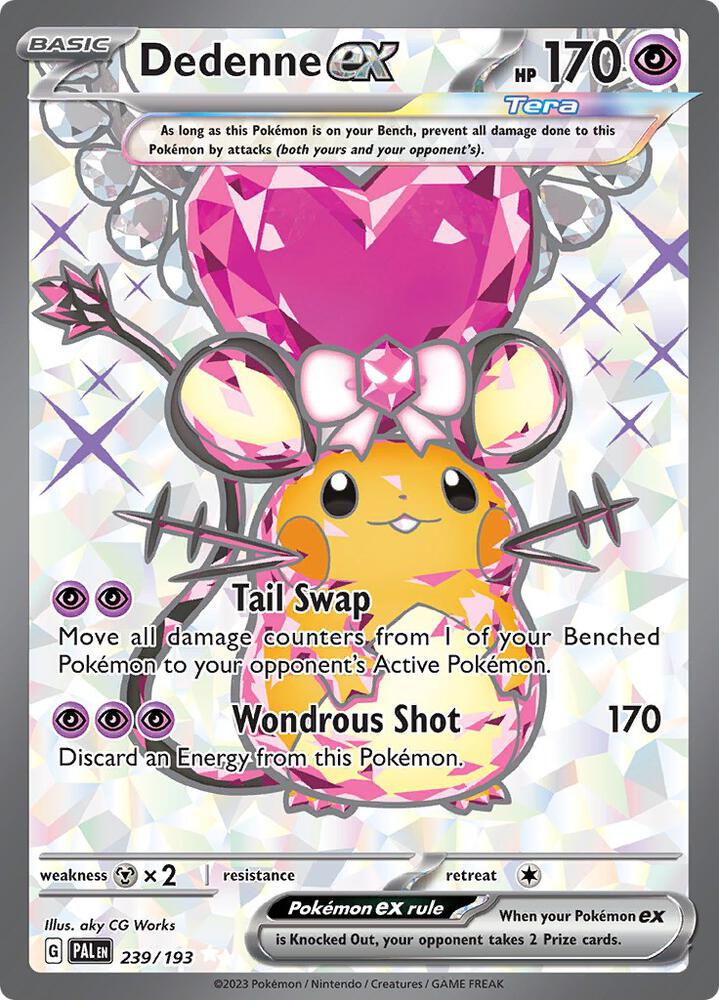 Dedenne ex - 239/193 239/193 Ultra Rare Paldea Evolved Pokémon card