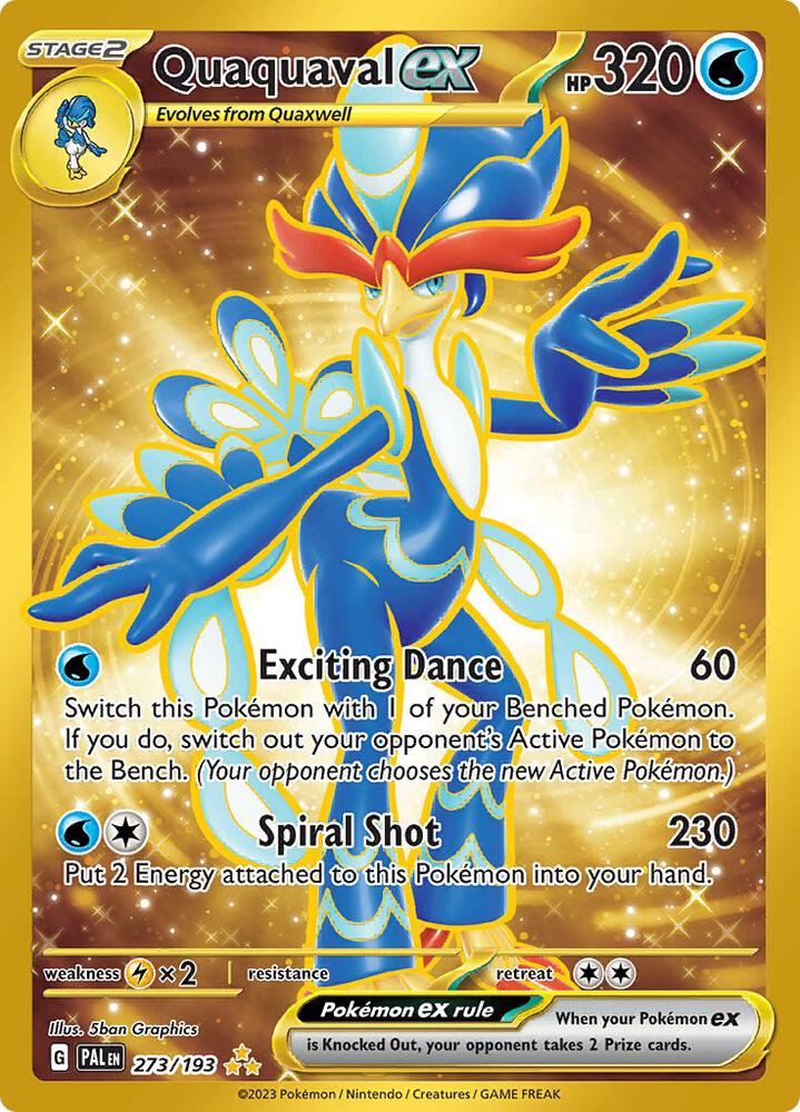 Quaquaval ex - 273/193 273/193 Hyper Rare Paldea Evolved Pokémon card
