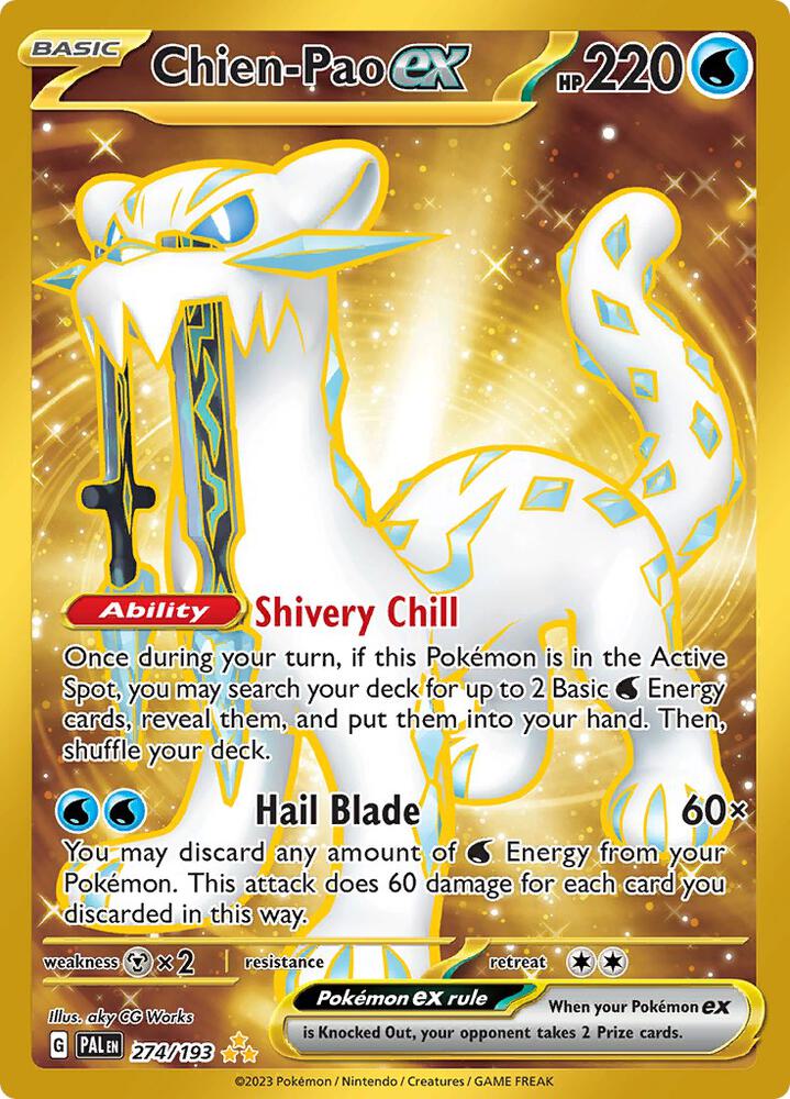 Chien-Pao ex - 274/193 Hyper Rare SV02: Paldea Evolved