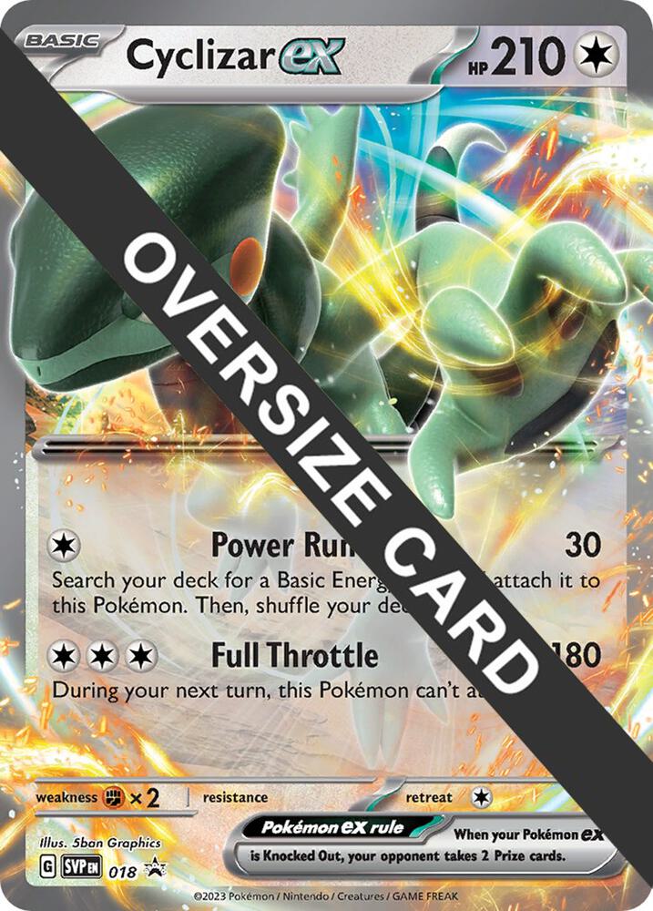 Cyclizar ex - 018 Promo Jumbo Cards