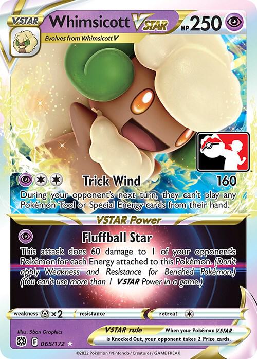 Whimsicott VSTAR - 065/172 065/172 Ultra Rare Prize Pack Series Cards Pokémon card