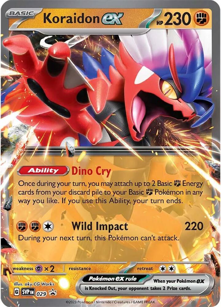 Koraidon ex - 029 - 029 Promo SV: Scarlet & Violet Promo Cards
