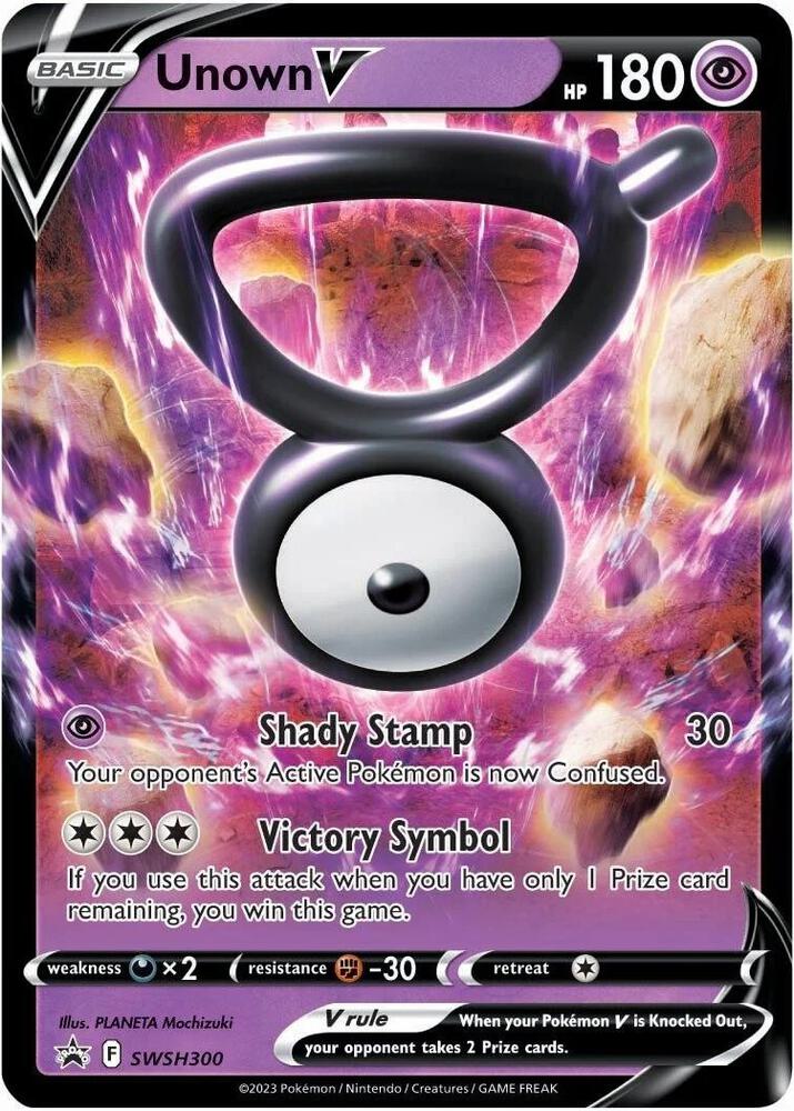 Unown V - SWSH300 - SWSH300 Promo SWSH: Sword & Shield Promo Cards
