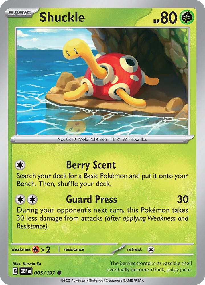 Shuckle - 005/197 Common SV03: Obsidian Flames