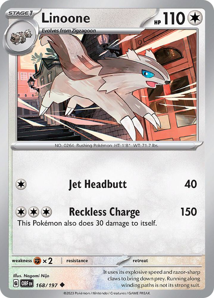 Linoone - 168/197 Uncommon SV03: Obsidian Flames