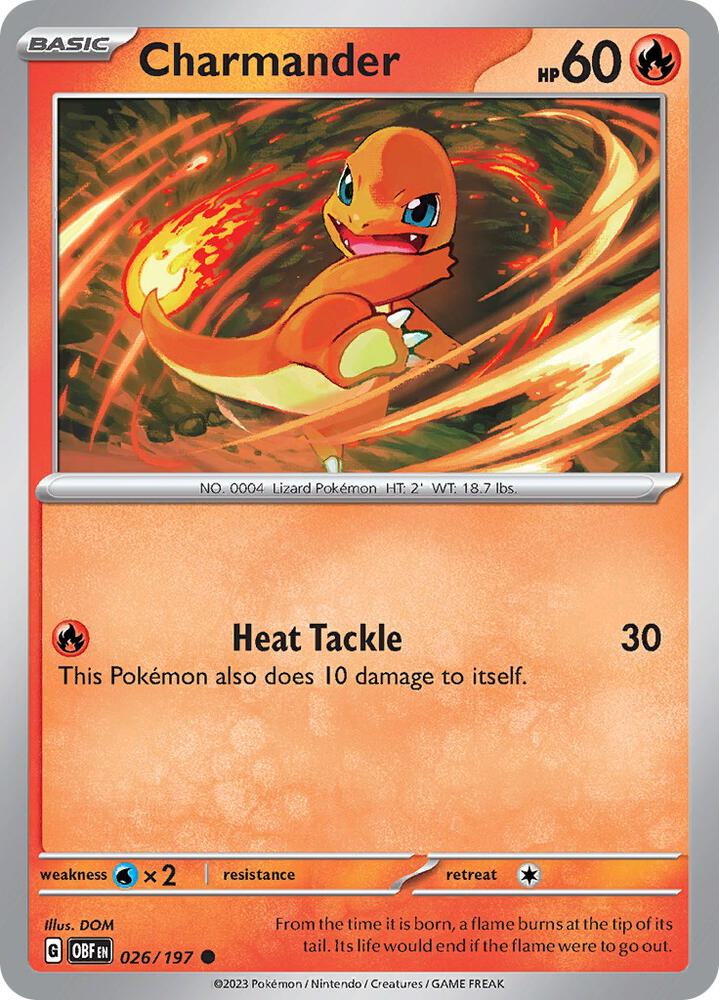 Charmander - 026/197 Common SV03: Obsidian Flames