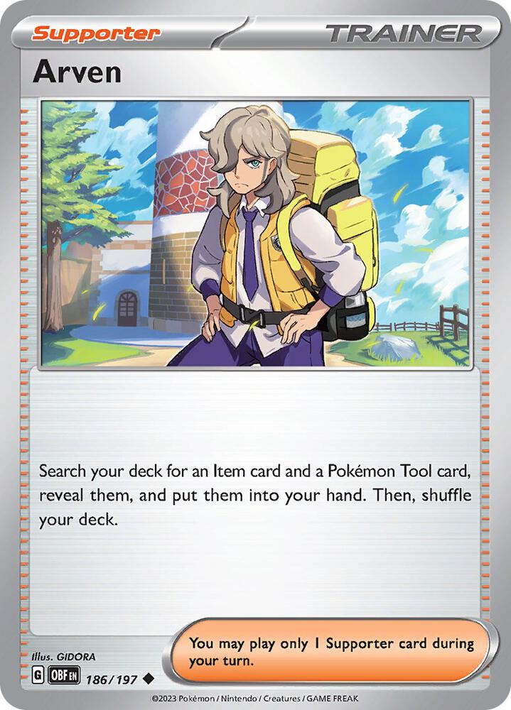 Arven - 186/197 Uncommon SV03: Obsidian Flames