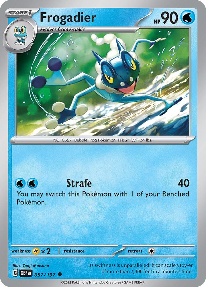 Frogadier - 057/197 Uncommon SV03: Obsidian Flames