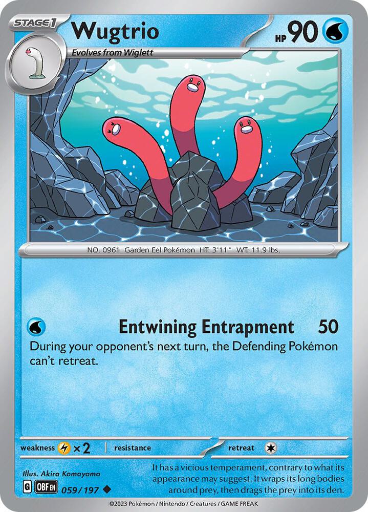 Wugtrio - 059/197 Uncommon SV03: Obsidian Flames