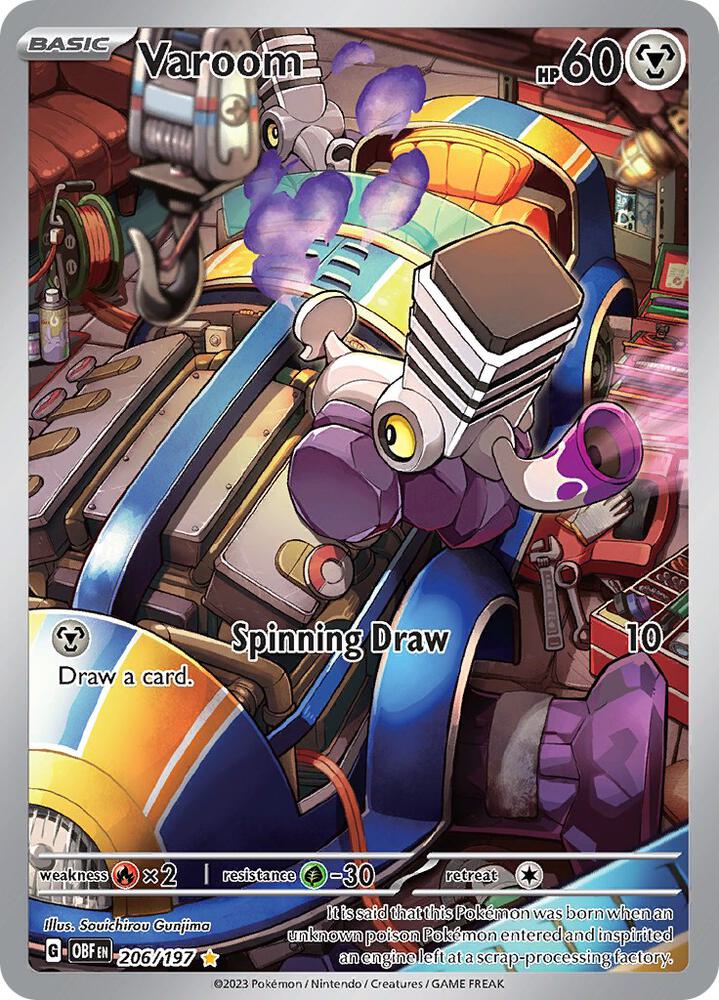 Varoom - 206/197 Illustration Rare SV03: Obsidian Flames