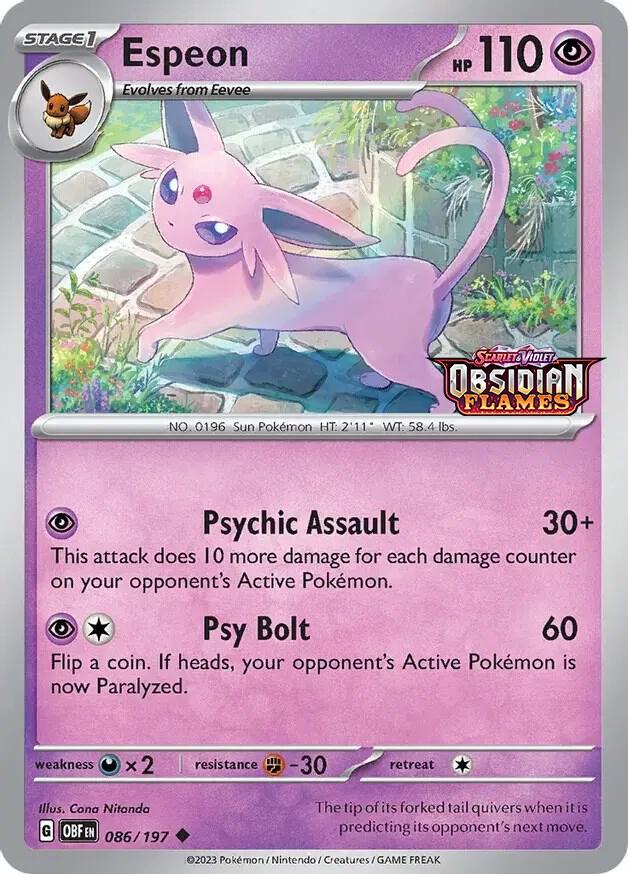 Espeon (Best Buy Exclusive) 086/197 Promo Miscellaneous Cards & Products Pokémon card
