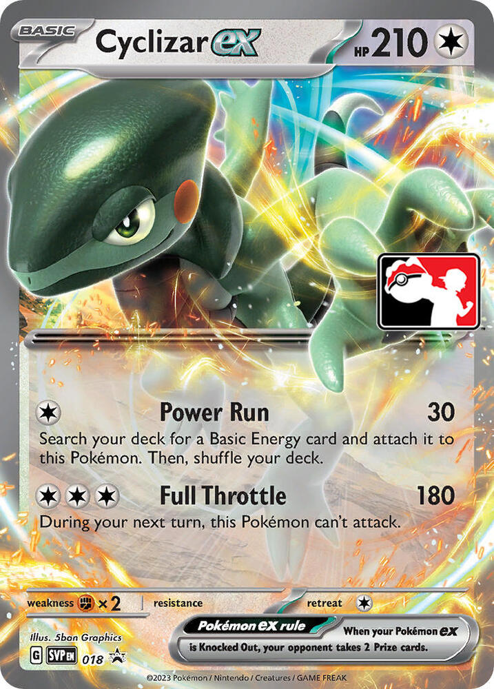 Cyclizar ex - 018 018 Promo Prize Pack Series Cards Pokémon card