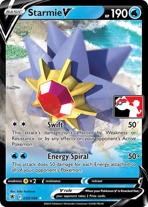 Starmie V - 030/189 030/189 Ultra Rare Prize Pack Series Cards Pokémon card