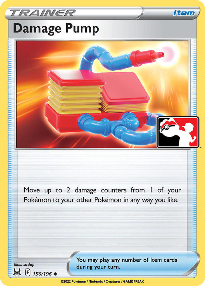 Damage Pump - 156/196 156/196 Uncommon Prize Pack Series Cards Pokémon card