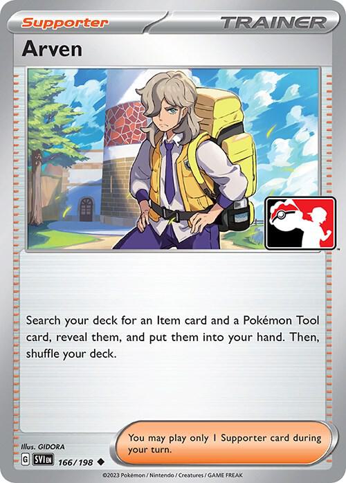 Arven - 166/198 Uncommon Prize Pack Series Cards