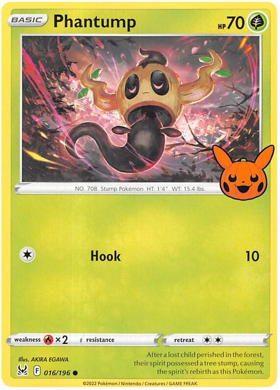 Phantump - 016/196 Common Trick or Trade BOOster Bundle 2023