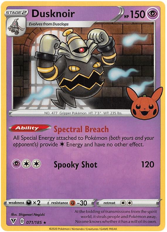 Dusknoir - 071/185 Holo Rare Trick or Trade BOOster Bundle 2023