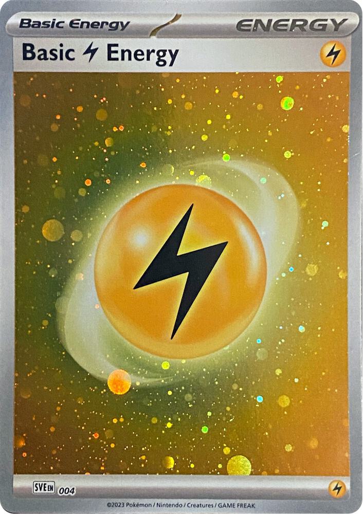 Basic Lightning Energy (Cosmos Holo) - 004 Common SV01: Scarlet & Violet Base Set