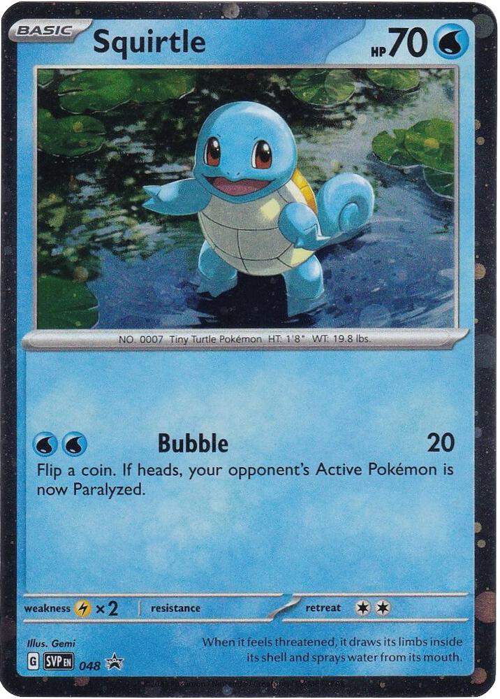 Squirtle - 048 (Cosmos Holo) - 048 Promo SV: Scarlet & Violet Promo Cards