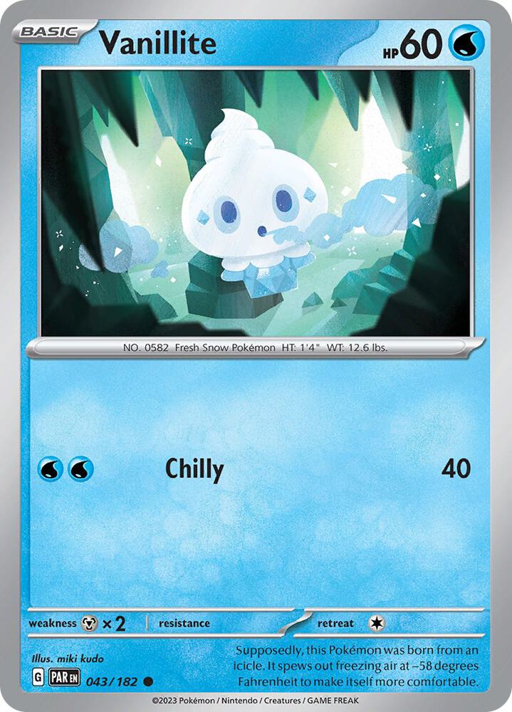 Vanillite - 043/182 Common SV04: Paradox Rift