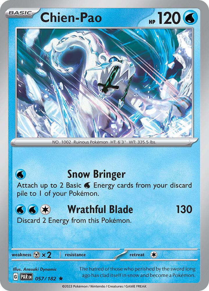 Chien-Pao - 057/182 Rare SV04: Paradox Rift