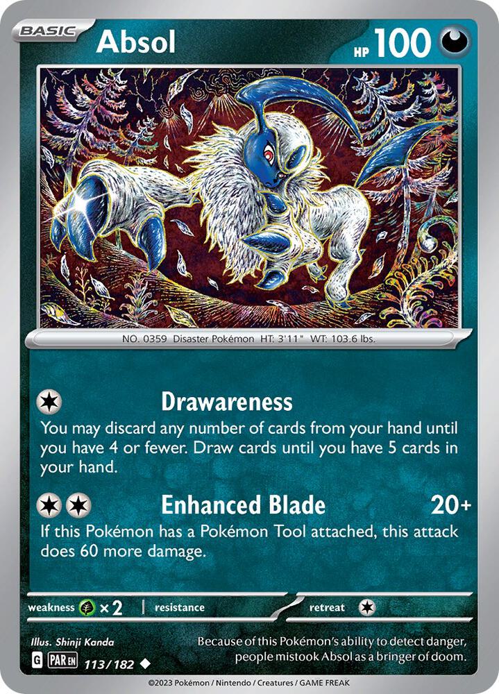 Absol - 113/182 Uncommon SV04: Paradox Rift