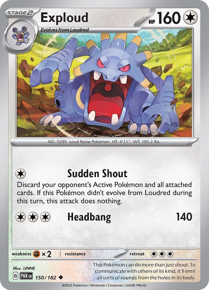 Exploud - 150/182 Uncommon SV04: Paradox Rift