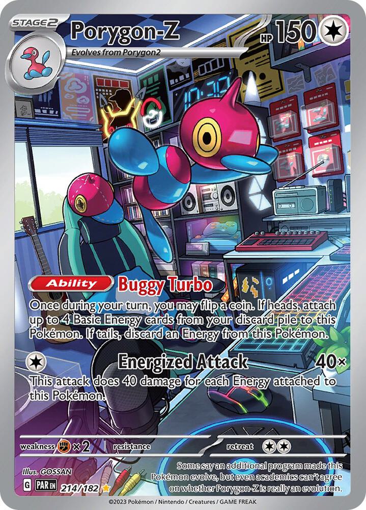 Porygon-Z - 214/182 Illustration Rare SV04: Paradox Rift