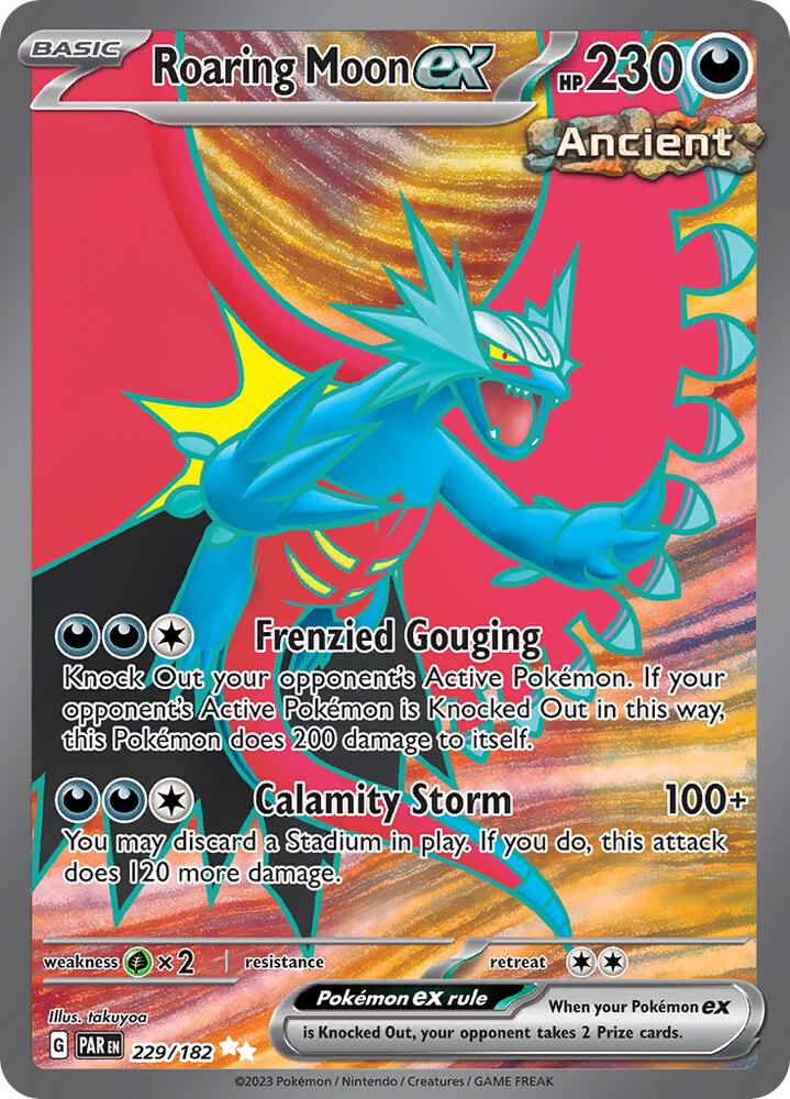 Roaring Moon ex - 229/182 229/182 Ultra Rare Paradox Rift Pokémon card