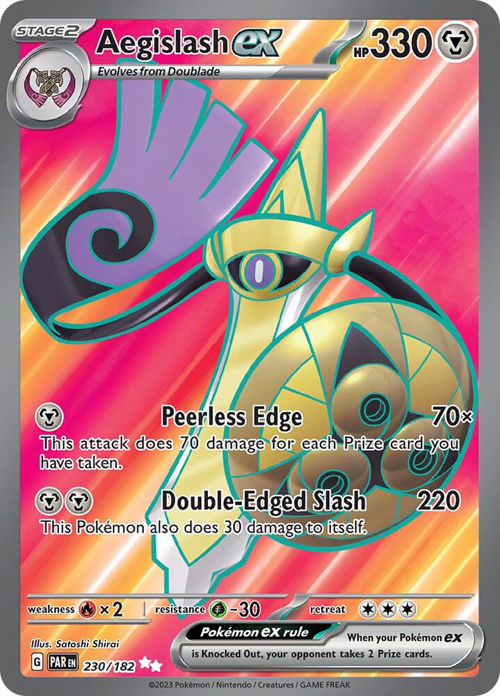 Aegislash ex - 230/182 230/182 Ultra Rare Paradox Rift Pokémon card